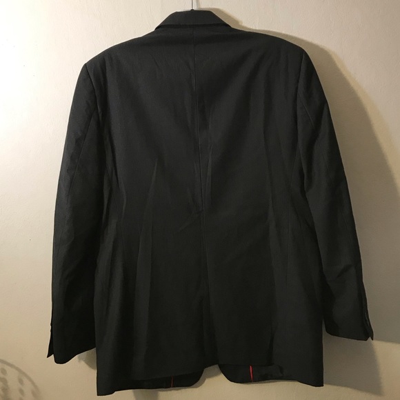 Retro Brand Dark Gray Men’s Suit Jacket - Picture 3 of 13